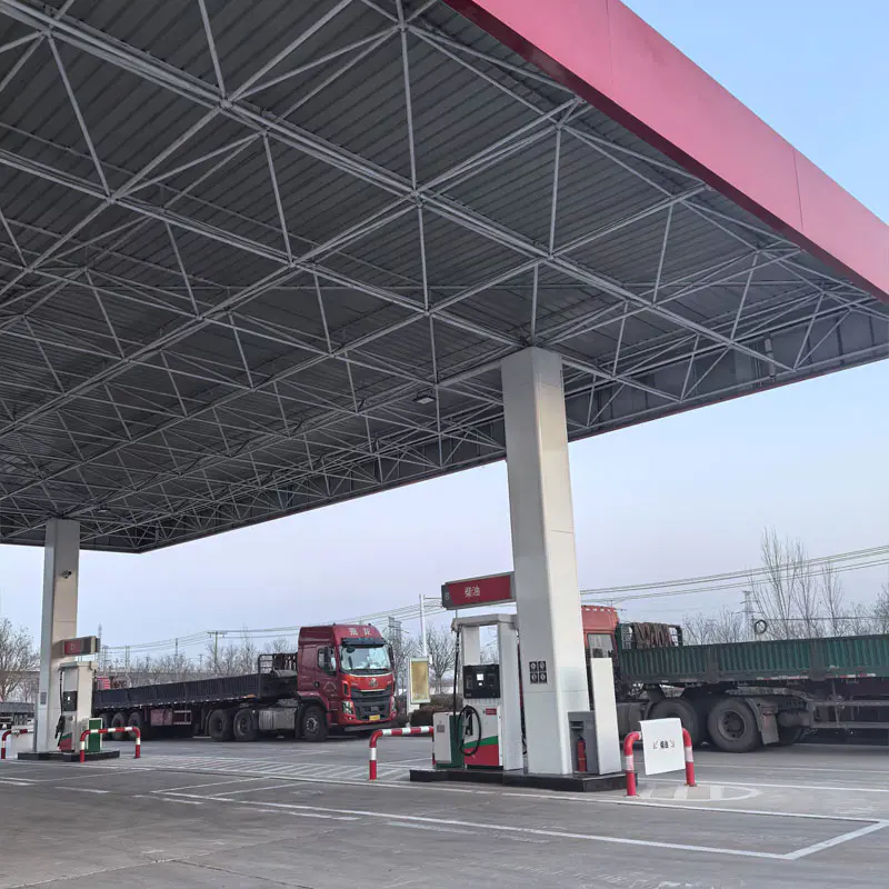 Стальная конструкция нефтяная заправка